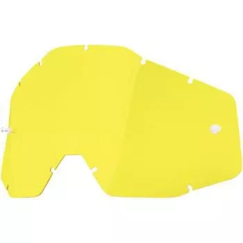 100% Accuri/Strata/Racecraft Lens - Yellow