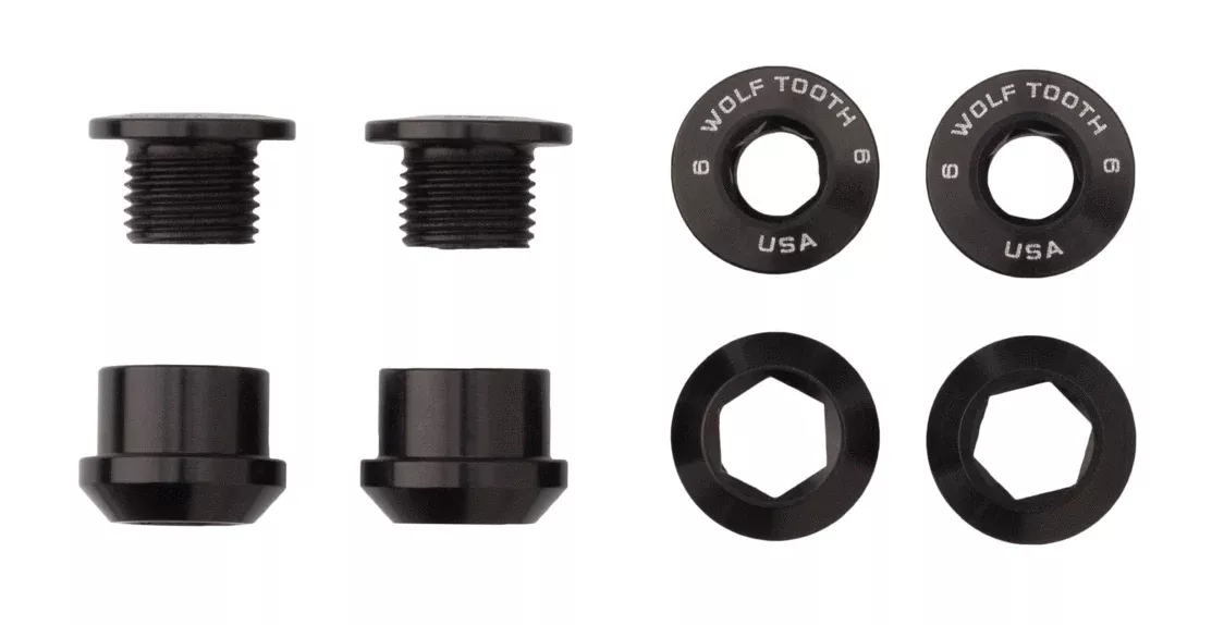 1x Alloy Chainring Bolts - Set of 4
