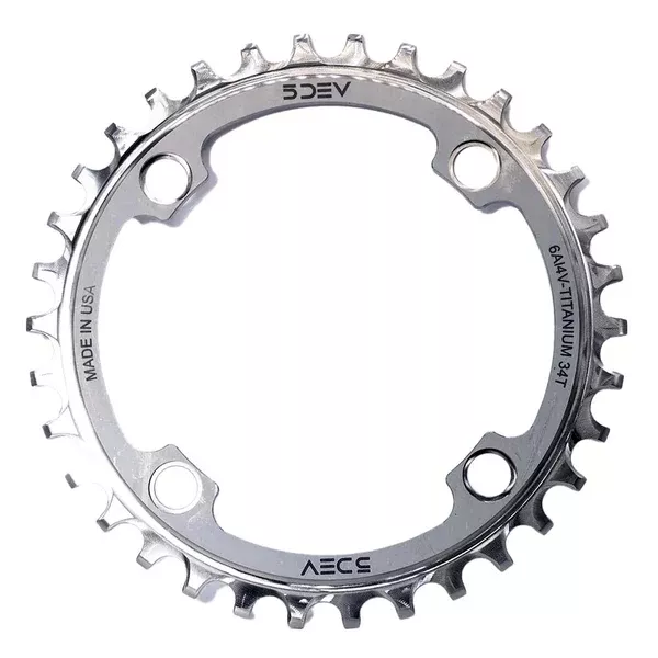 5DEV 104BCD Titanium Chainring