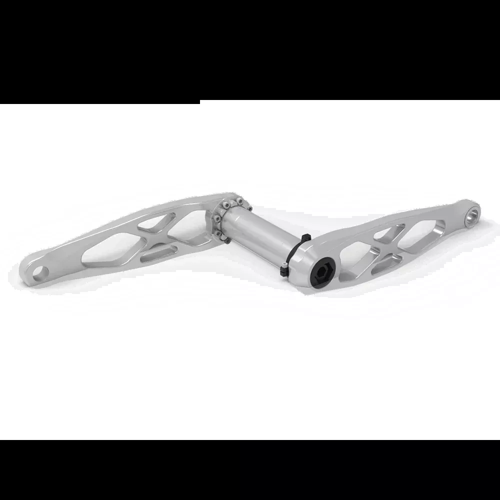 5DEV Road/Gravel Crankset 172.5mm Raw/Clear