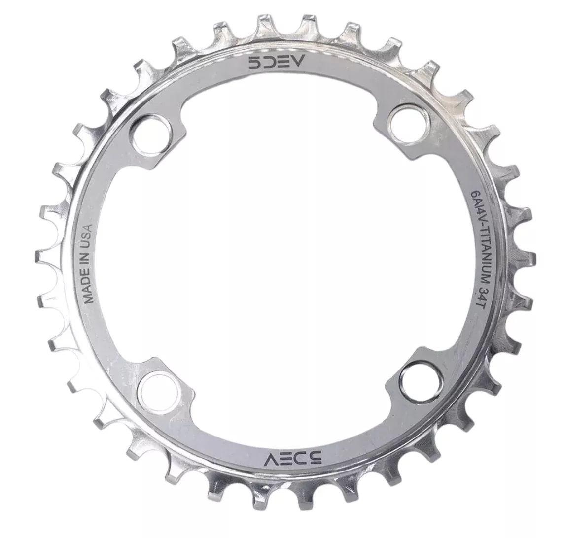 5DEV Titanium 104bcd Chainring
