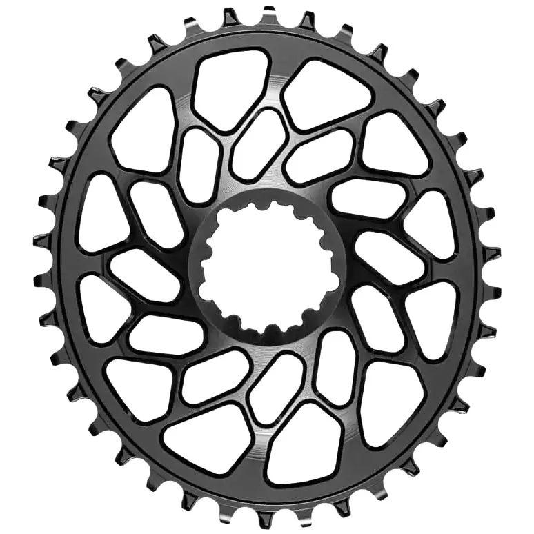 Absolute Black Spiderless GXP/BB30 DM Oval Chainring - Black