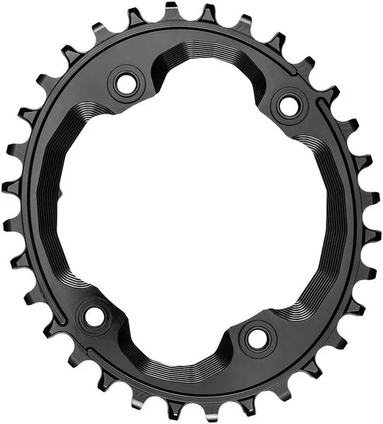absoluteBLACKOval 96 BCD Asymmetric Chainring for Shimano XTR M9000