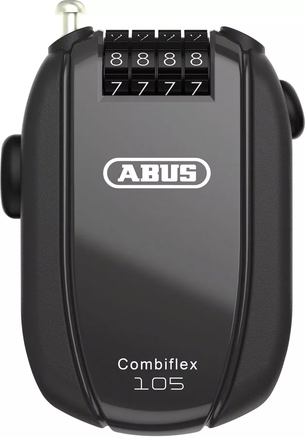 AbusCombiflex Rest Retractable Combo Lock - 105cm Black