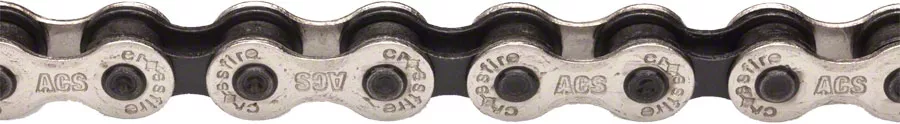 ACS Crossfire Chain - Single Speed 106 Links Silver