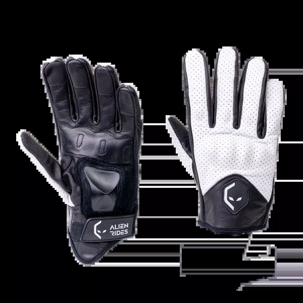 Alien Rides Kevlar Leather Gloves with Crash Protection