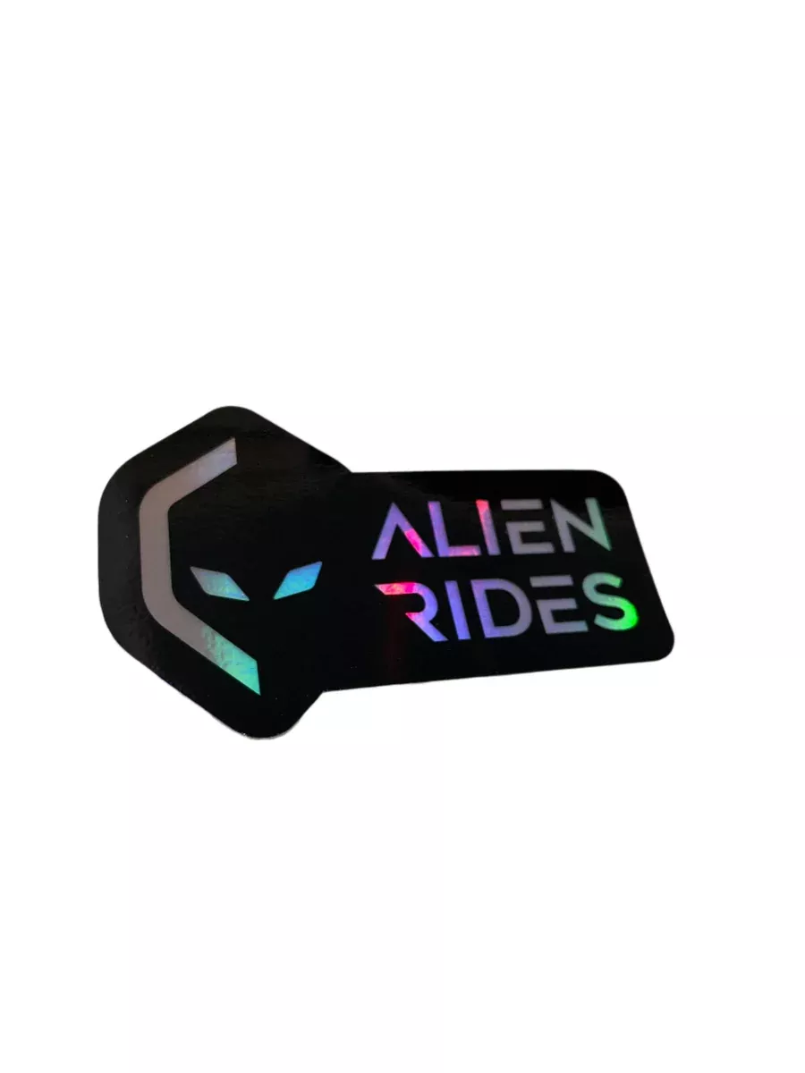 Alien Rides Reflective Stickers