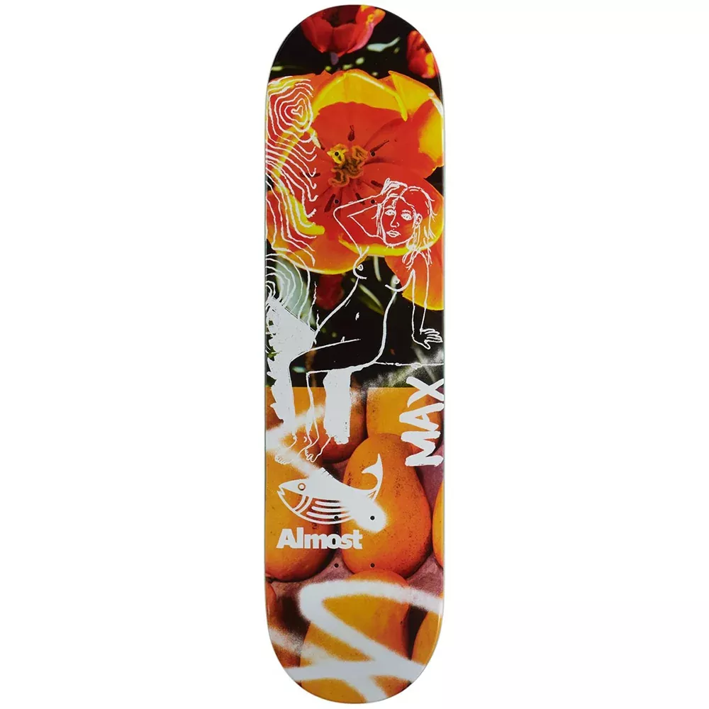 Almost In Bloom Impact Light Max 8.0 (Slight Warp) - Skateboard Deck