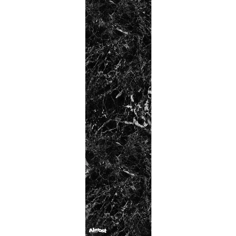 Almost Marble Black Sheet - Skateboard Griptape
