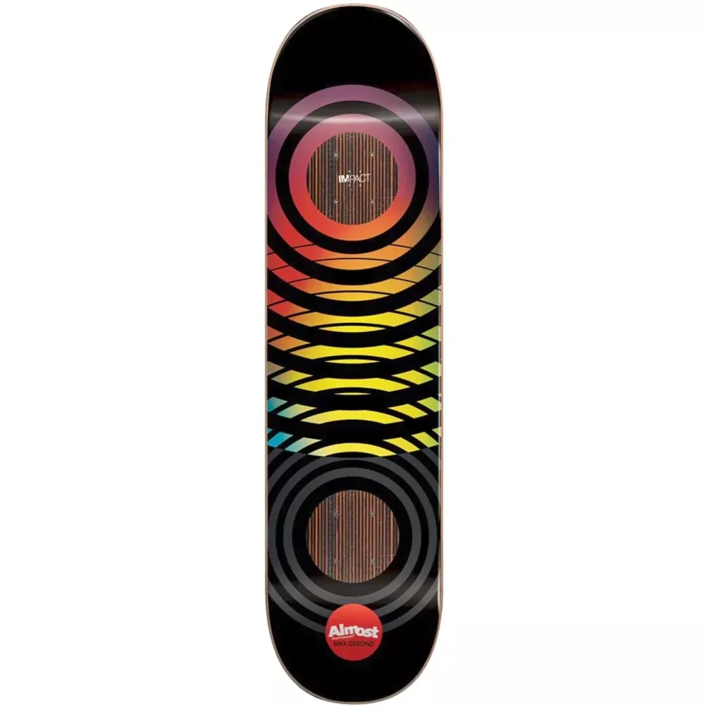 Almost Max Black Blur Impact 8.0 - Skateboard Deck