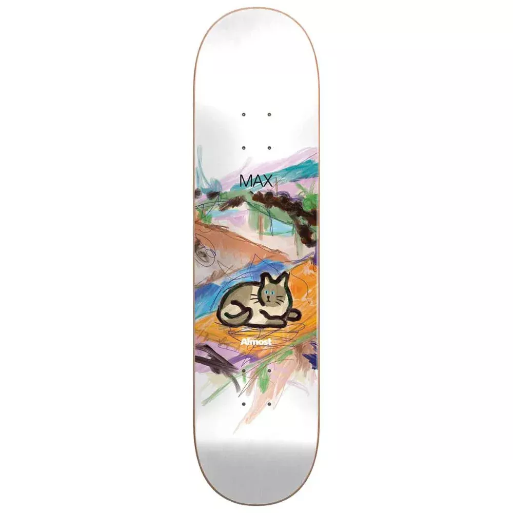 Almost Max Mean Pets Paintings Impact Light 8.25 - Skateboard Deck