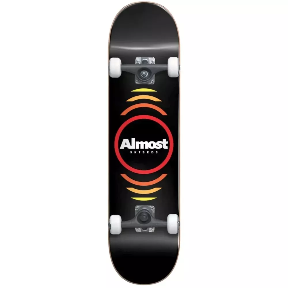 Almost Reflex Youth FP Soft Wheels Black 7.0 - Skateboard Complete