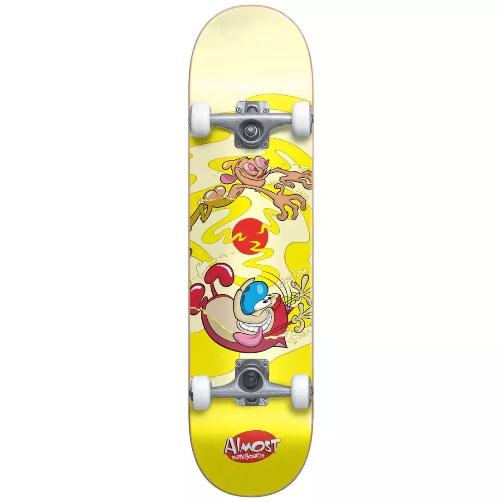 Almost Ren & Stimpy Drain FP 8.0 - Skateboard Complete