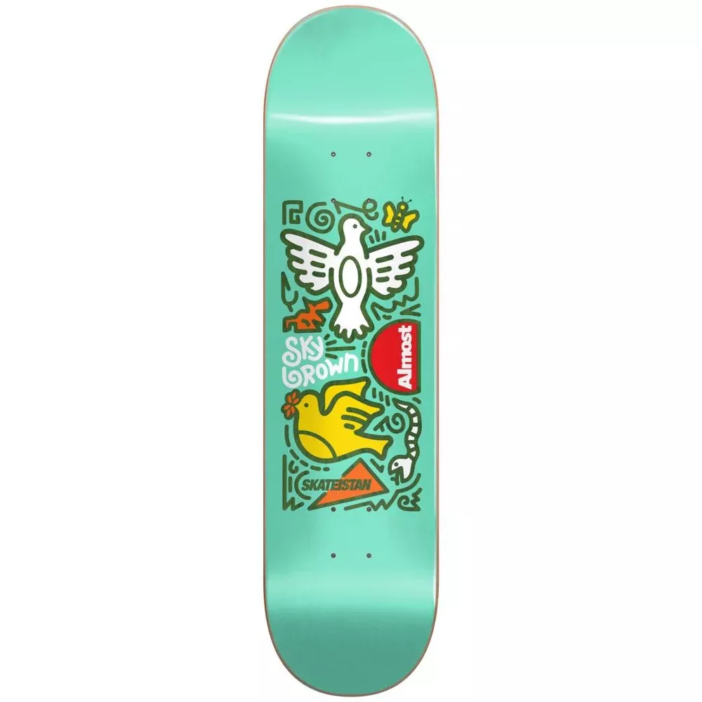 Almost Skateistan Sky Doodle R7 Mint 7.75 - Skateboard Deck
