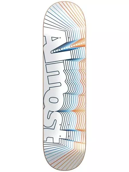 Almost Vibrate Logo White 8.5 - Skateboard Deck