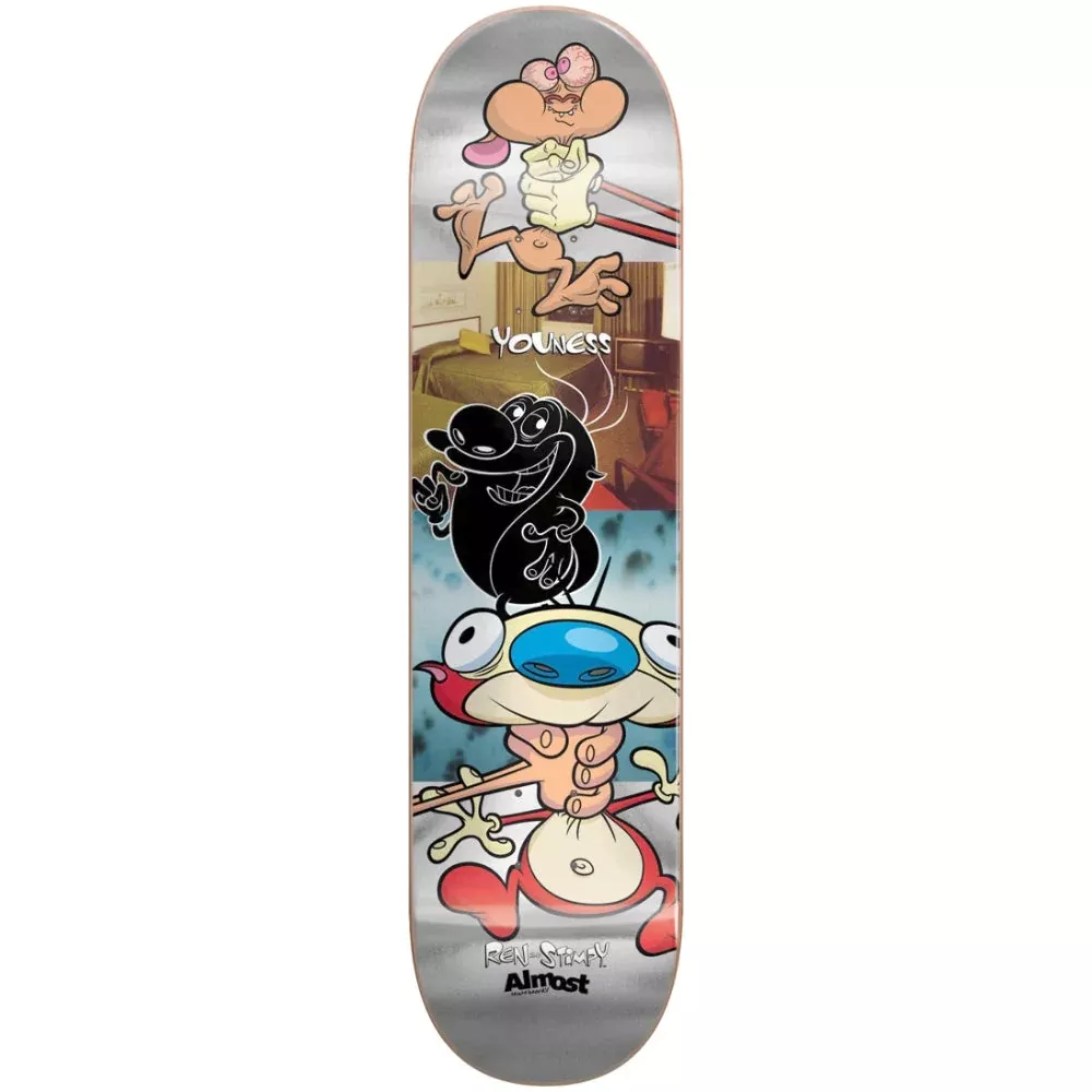Almost Youness Ren & Stimpy Room Mate R7 8.0 - Skateboard Deck