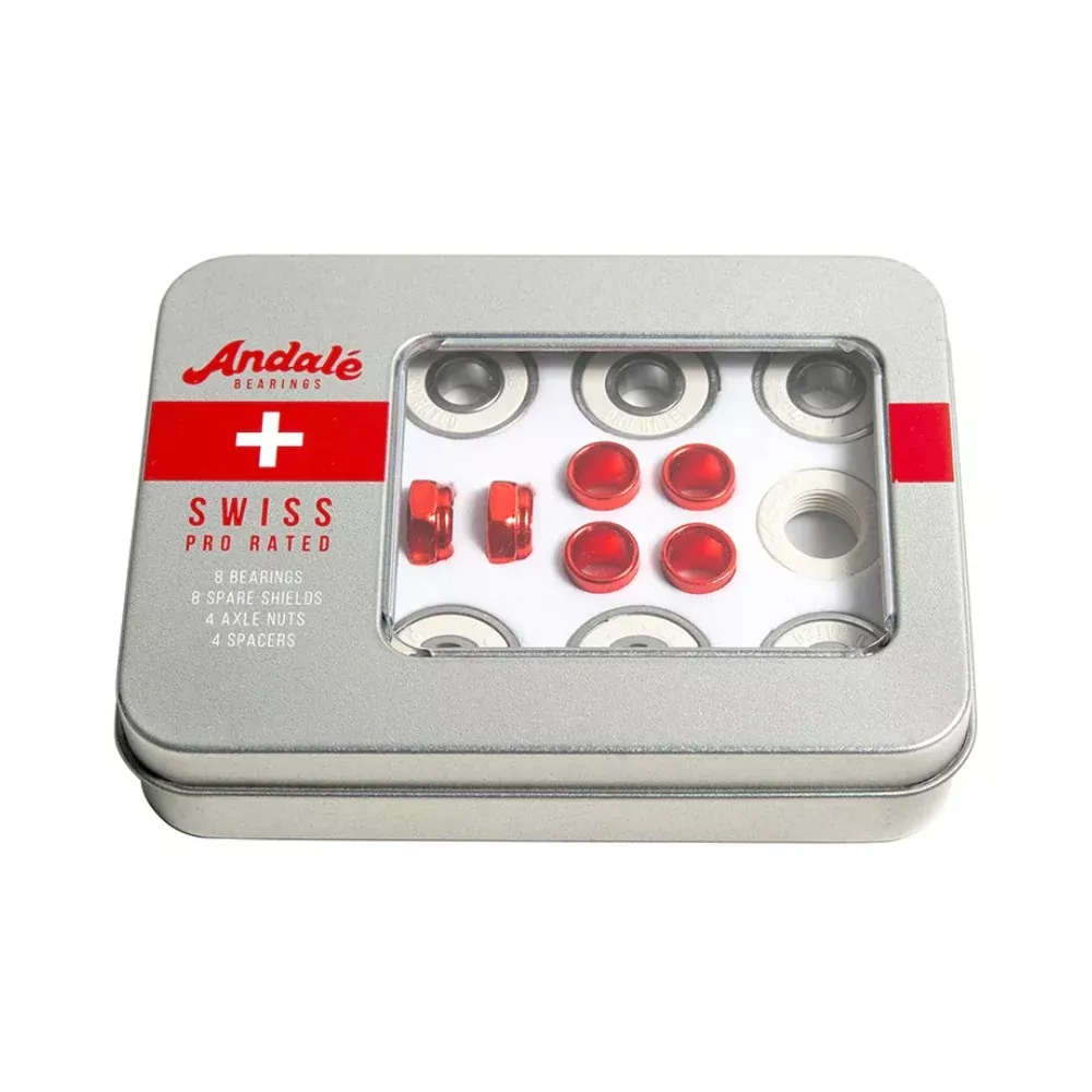 Andale Swiss Tin Box - Skateboard Bearings