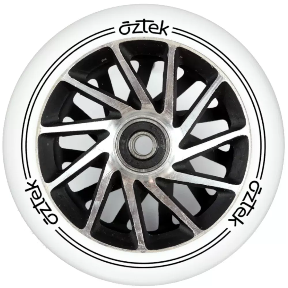 Aztek Ermine 110mm White PU (PAIR) - Scooter Wheels