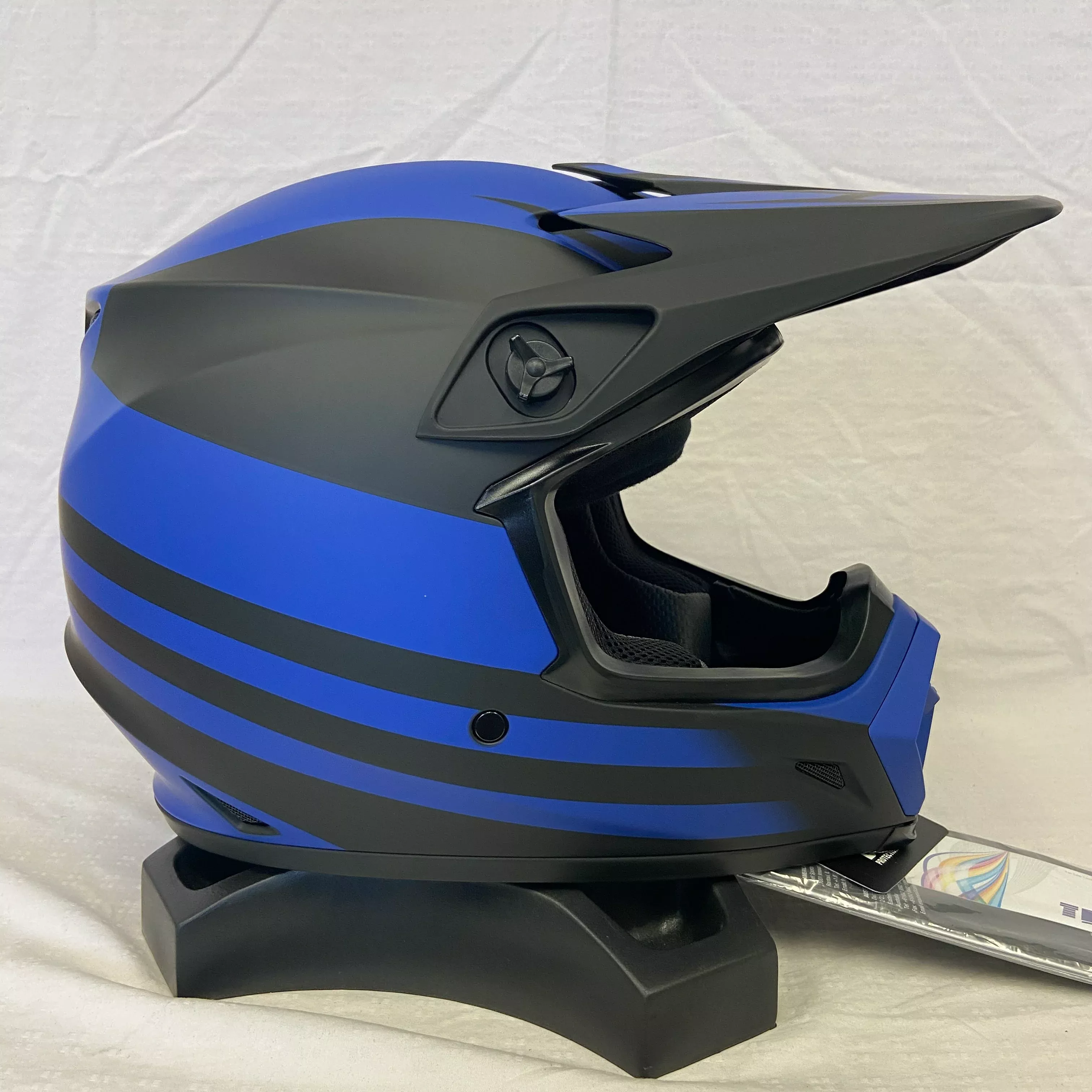 Bell MX-9 MIPS MX Disrupt Helmet Matte Black / Blue Medium (OPEN-BOX)