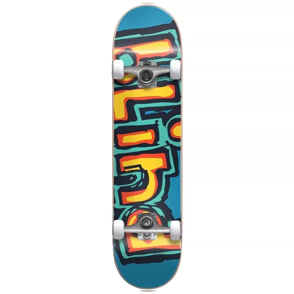 Blind Matte OG Logo FP Bright Red/Teal 7.75 - Skateboard Complete