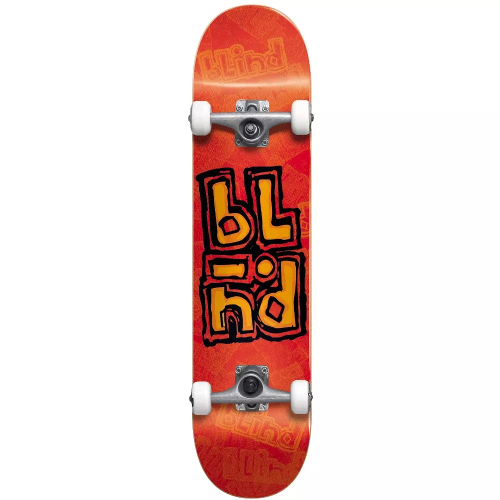 Blind OG Stacked Stamp FP Orange 8.0 - Skateboard Complete