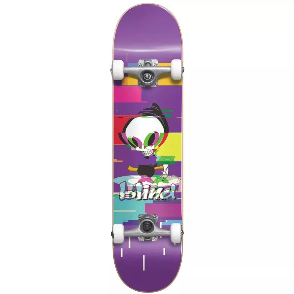 Blind Reaper Glitch FP Purple 7.75 - Skateboard Complete