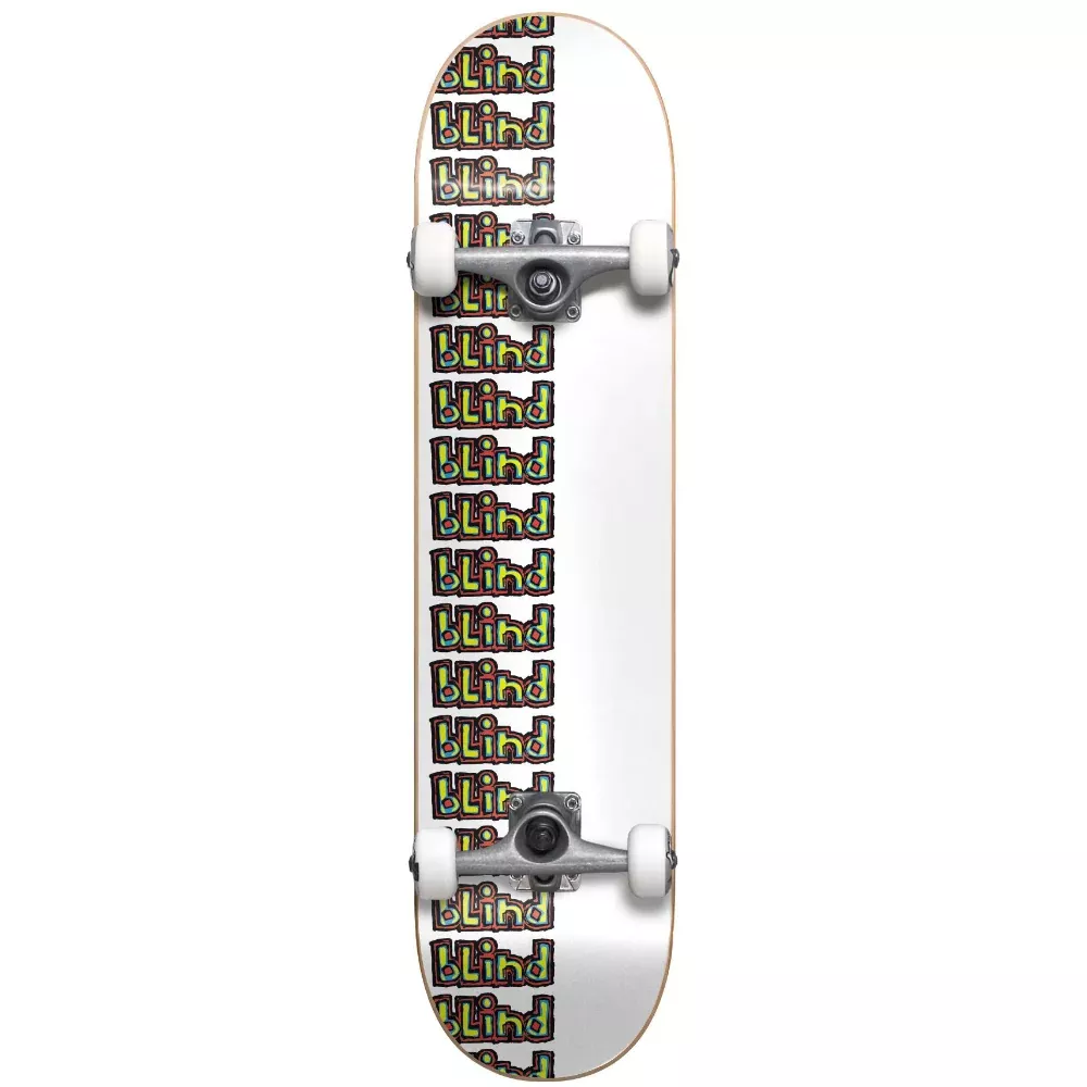 Blind Repeat Rail Youth FP White 7.375 - Skateboard Complete