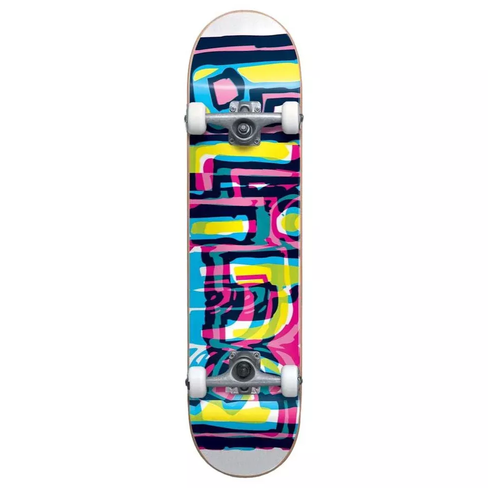 Blind Youth Logo Glitch FP White 7.25 - Skateboard Complete