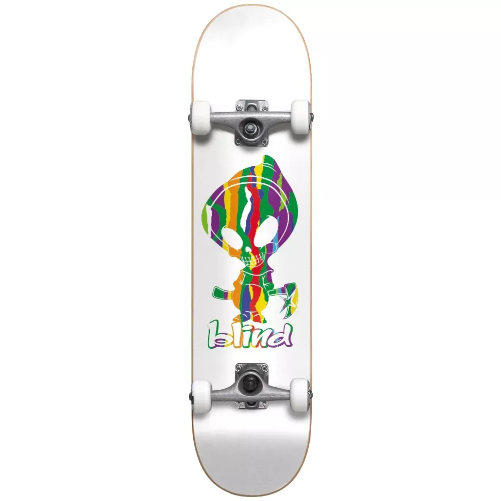 Blind Youth OG Reaper Sweater Pattern FP White 7.25 - Skateboard Complete