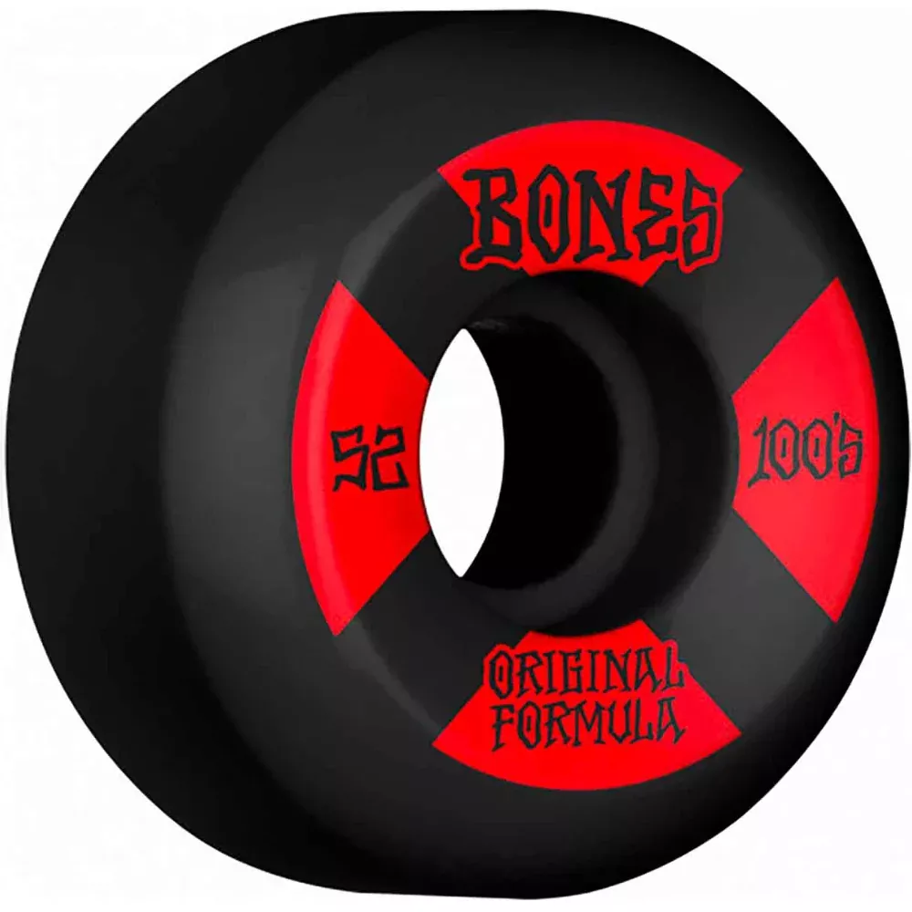 Bones 100's OG Formula V5 Sidecut Black - Skateboard Wheels