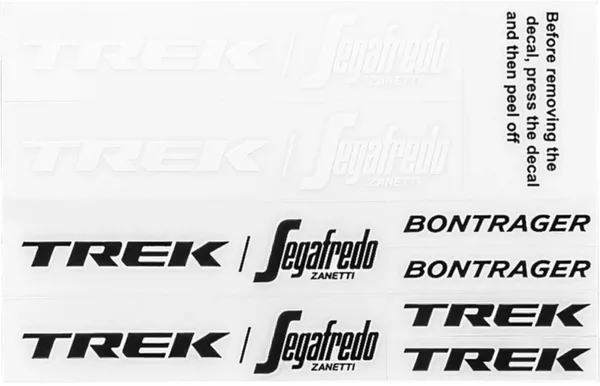 BontragerXXX WaveCel Trek-Segafredo Decal Set
