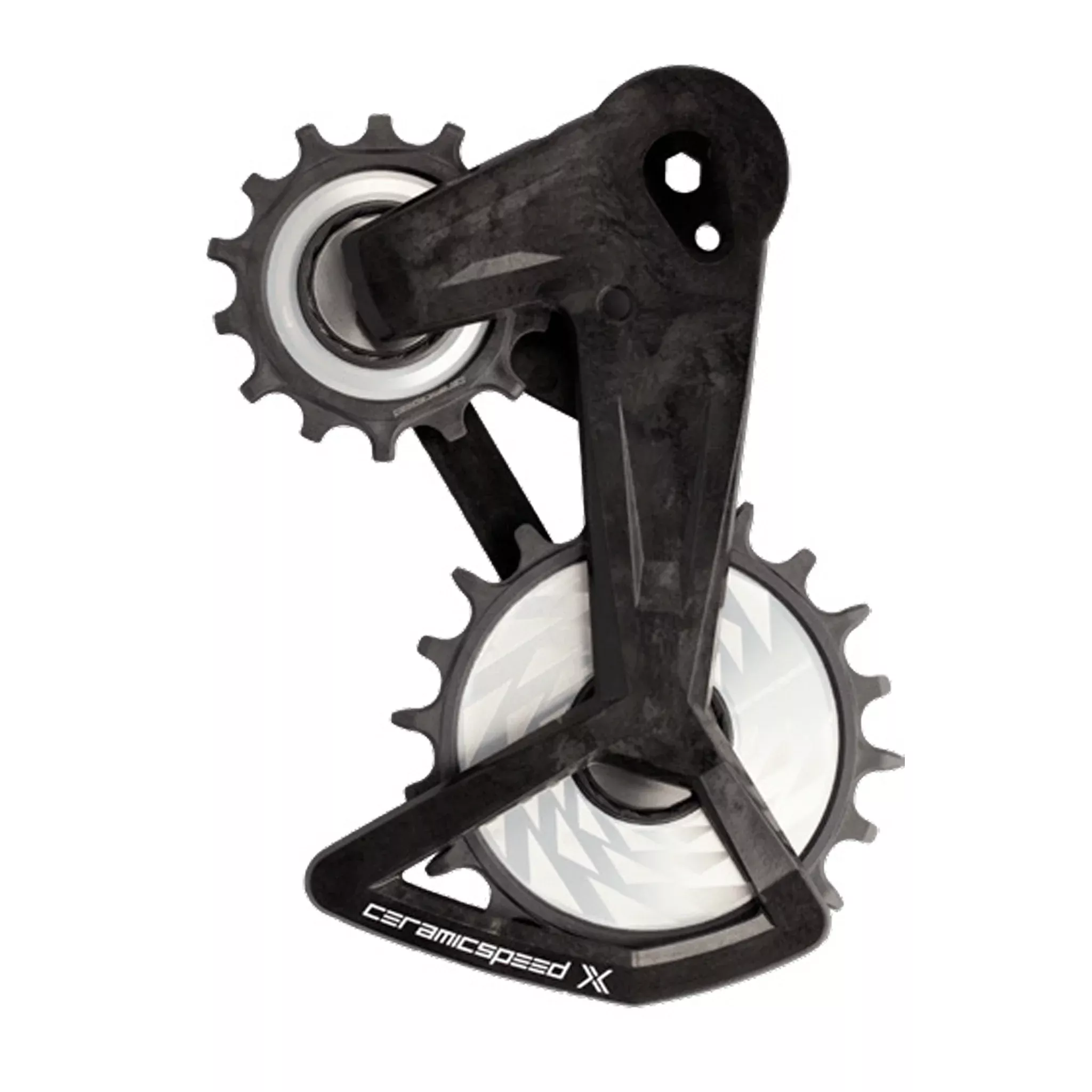 Ceramic Speed OSPW X Pulley Wheel System - For SRAM Eagle T-Type AXS Rear Derailleur BLK Cage BLK Pulley Wheels