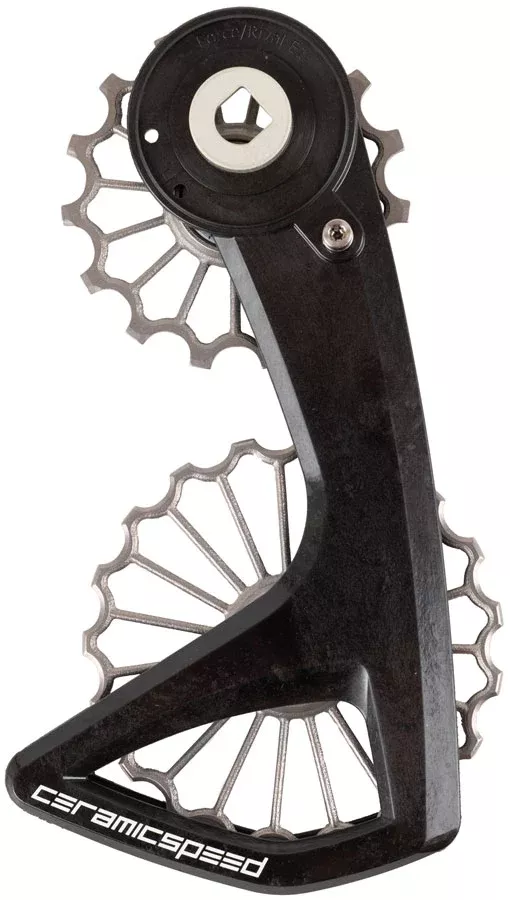CeramicSpeed OSPW RS Pulley Wheel System SRAM Force E1 Rival E1 AXS - Coated Races 3D Printed Titanium Pulley Carbon Cage