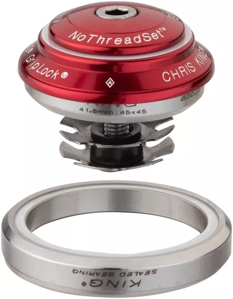 Chris King DropSet 2 Headset - 1-1/8 - 1.5", 42/52mm, 45 Deg, Red