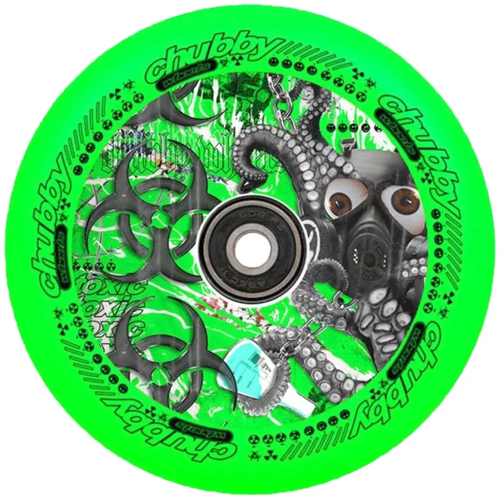 Chubby Lab Neon Green 110mm (PAIR) - Scooter Wheels