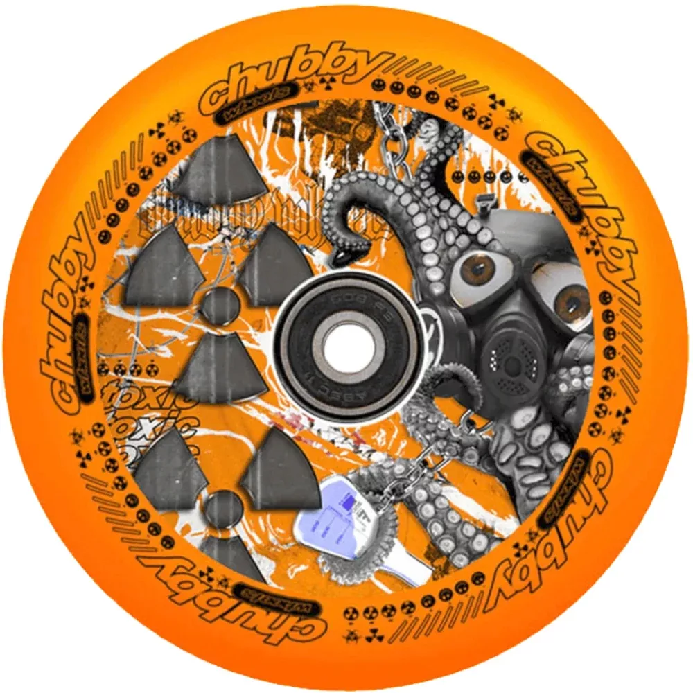 Chubby Lab Neon Orange 110mm (PAIR) - Scooter Wheels