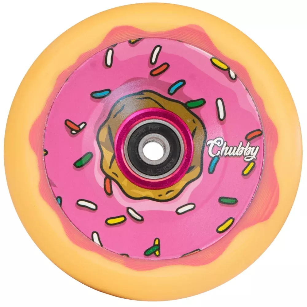 Chubby Melocore Dohnut Pink 110mm (PAIR) - Scooter Wheels