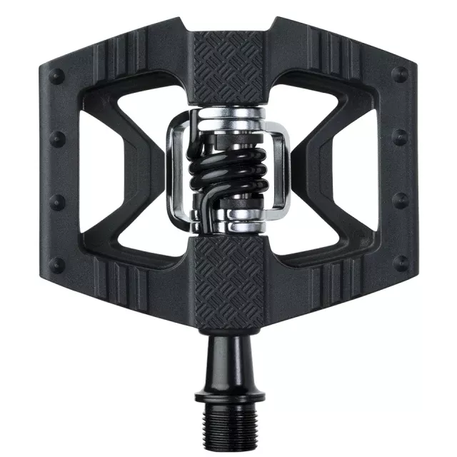 Crank Brothers Double Shot 1 Pedals - Single Side Clipless with Platform, Composite, 9/16", Black