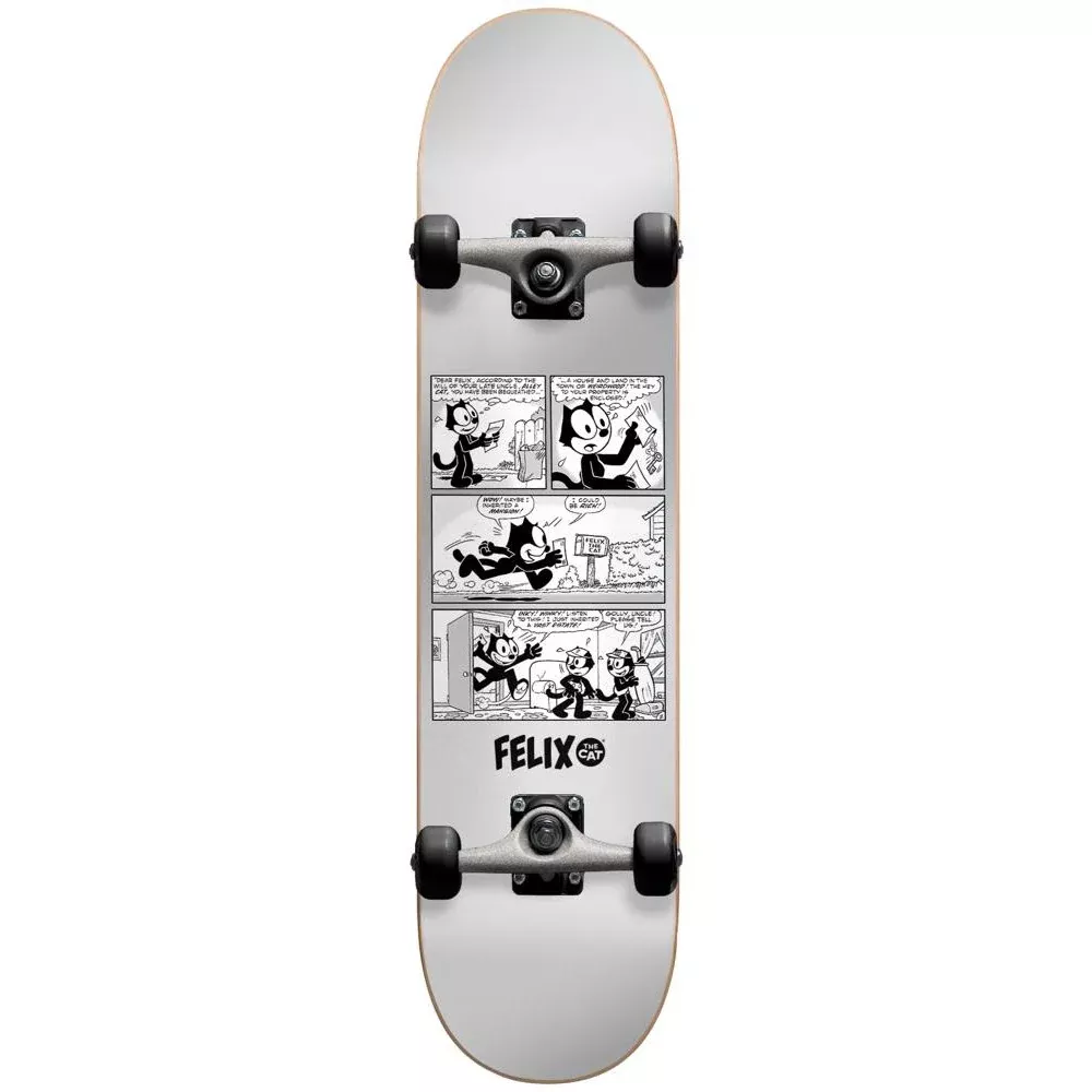 Darkstar Felix News Silver 7.875 FP - Skateboard Complete