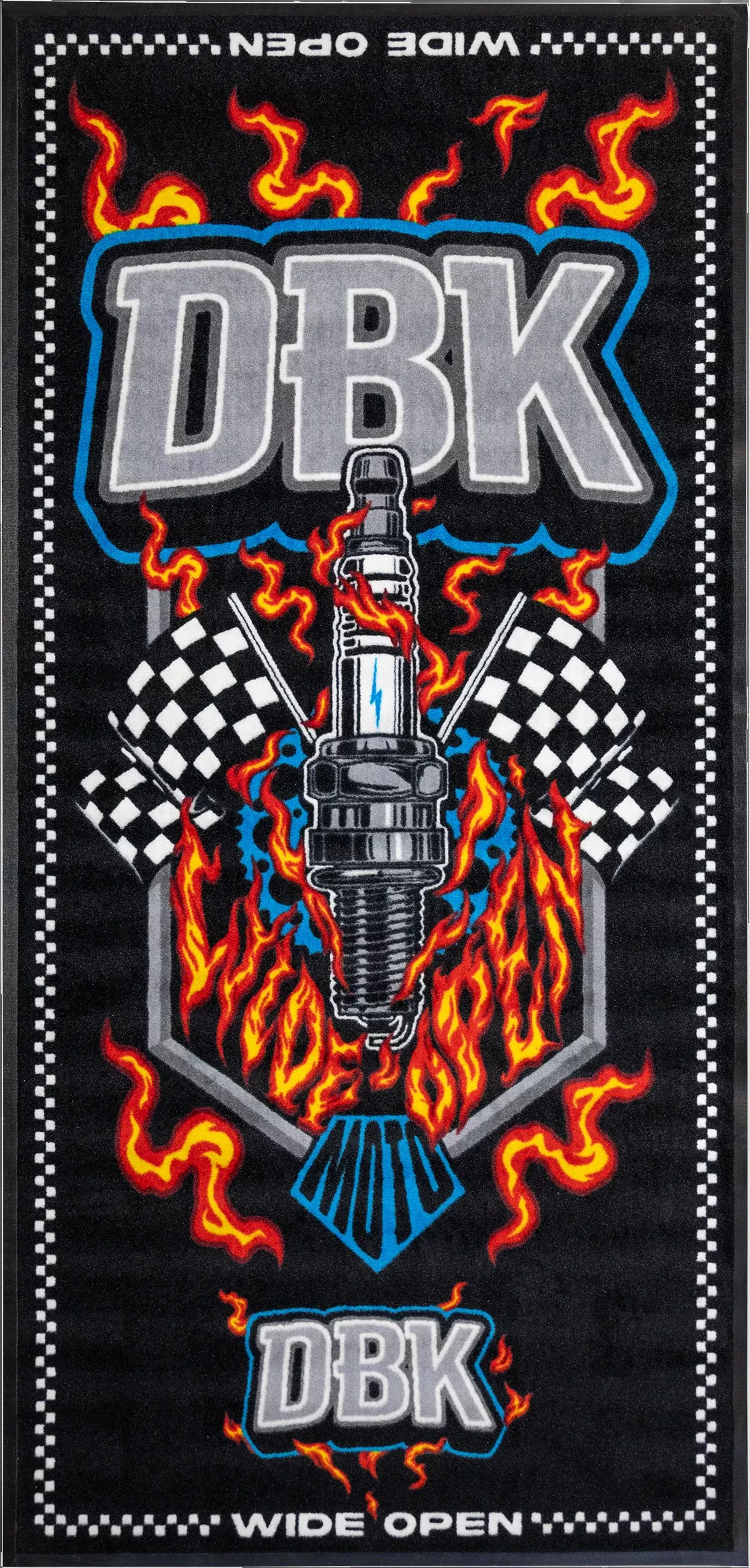 DBK Wide Open Bike Mat 3.5'X7'