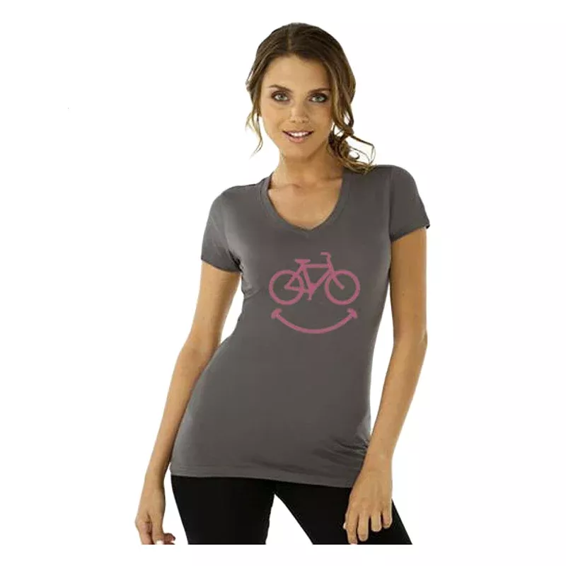 DHD LADIES T-SHIRT V-NECK CHAINHEART