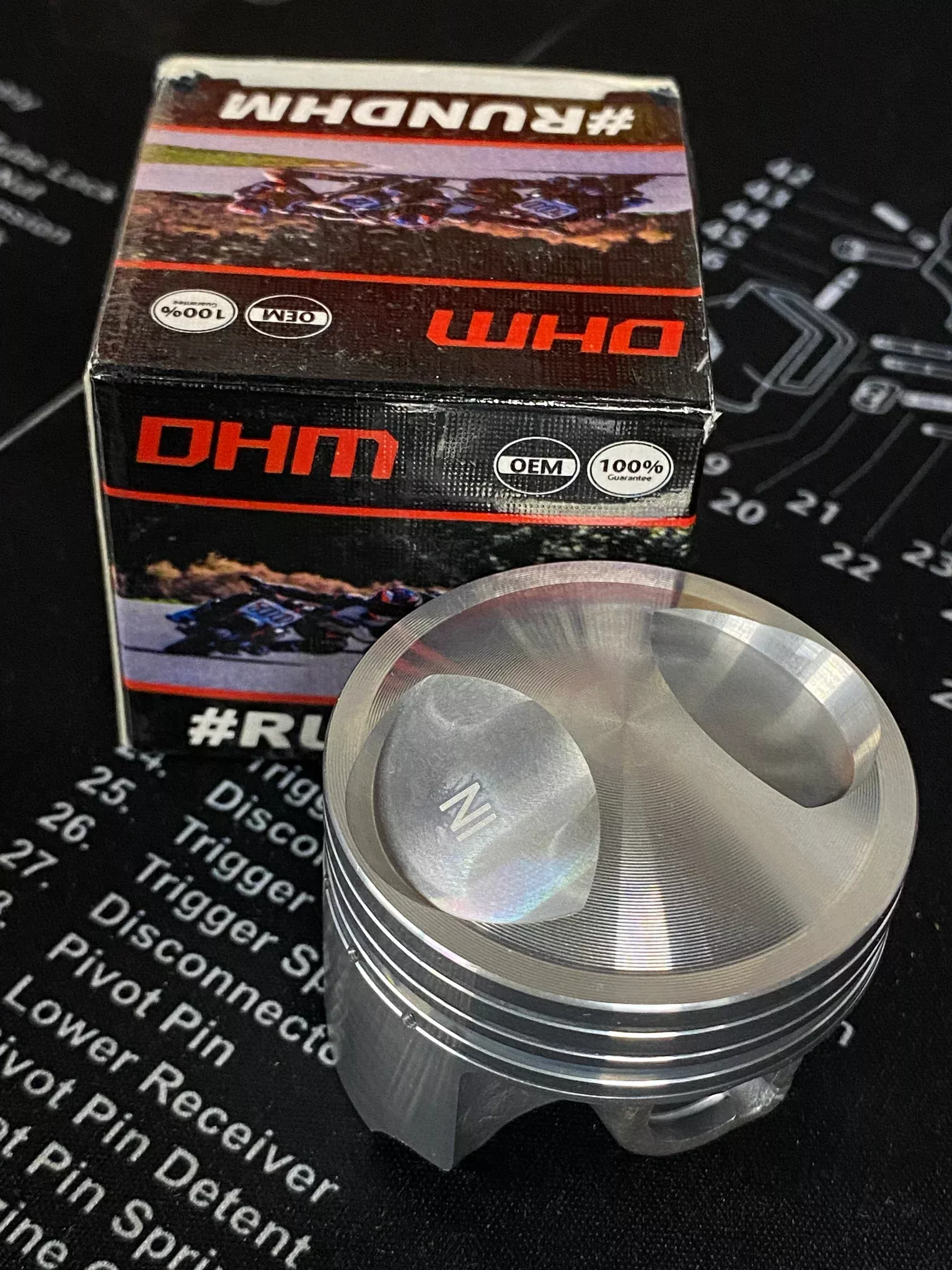 DHM Honda CRF110 High Compression Stock Bore Piston