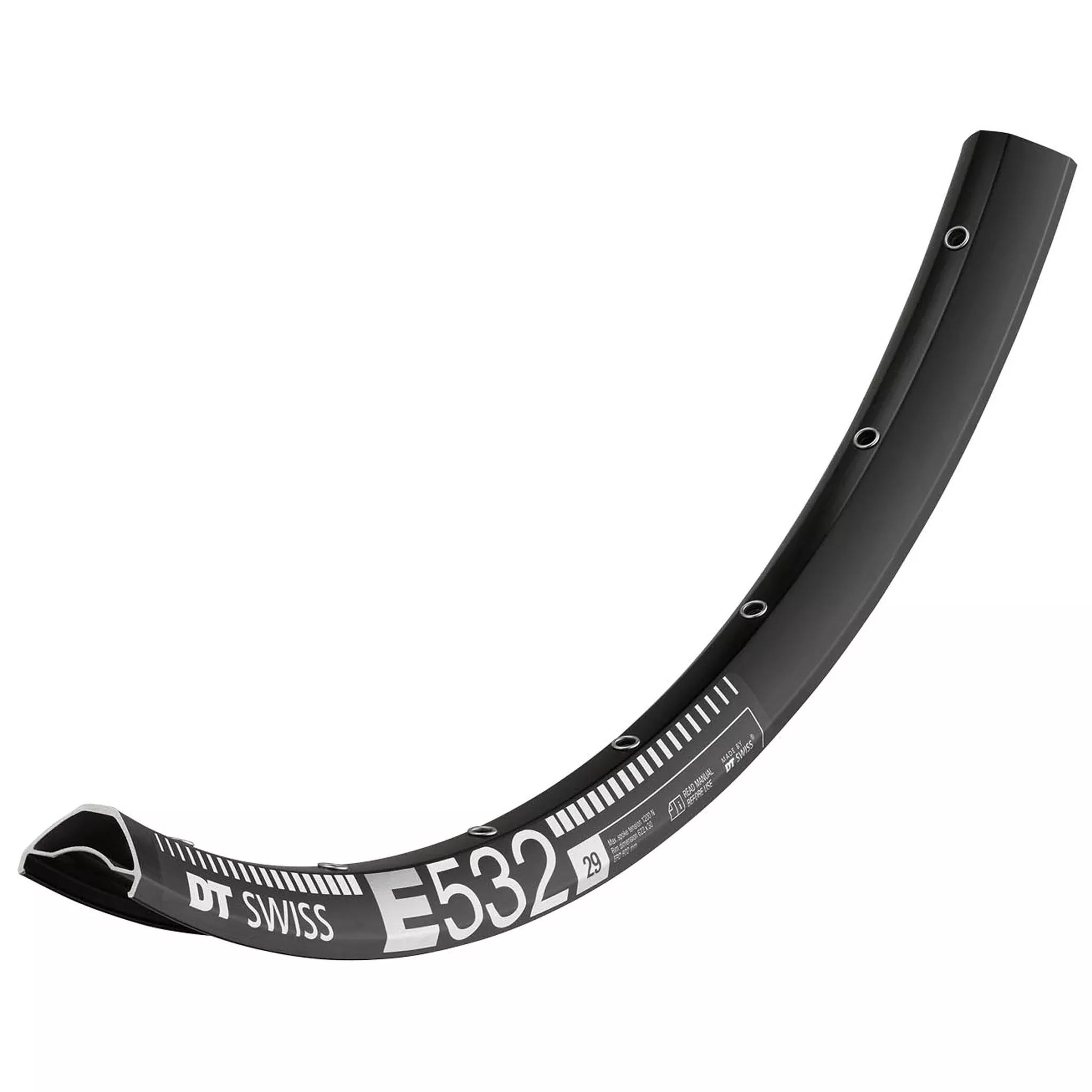 DT Swiss E 532 Rim - 29", Disc, Black, 28H
