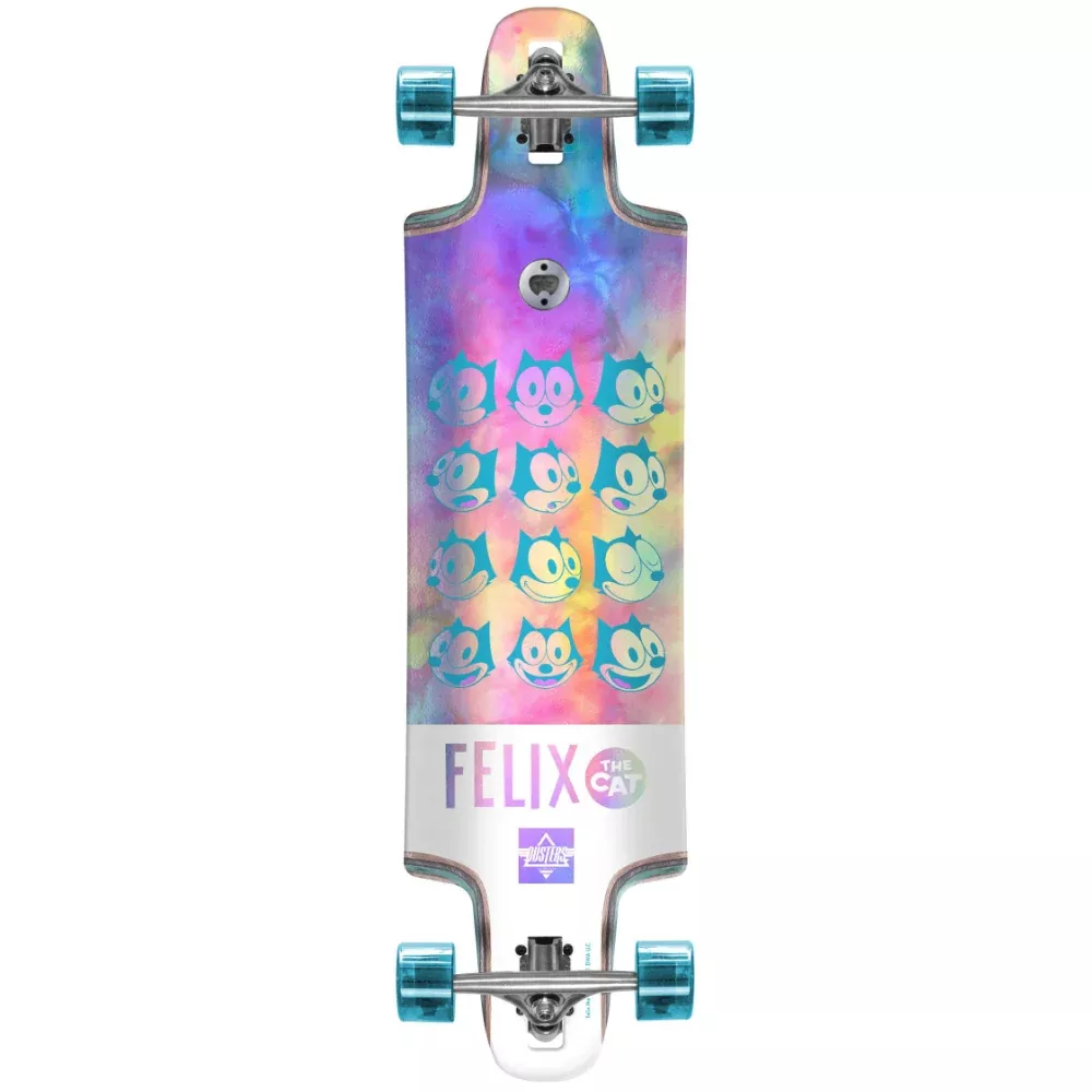 Dusters Felix Chrome Holographic 36" - Longboard Complete