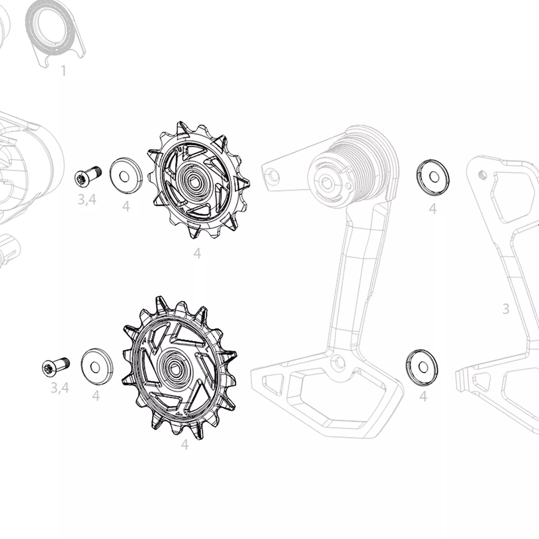 Eagle 70/90 Rear Derailleur Pulley Kit