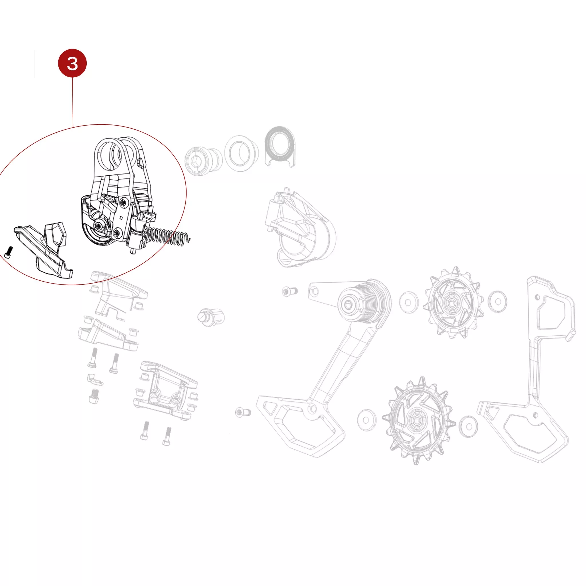 Eagle 90 Rear Derailleur B-Knuckle Kit