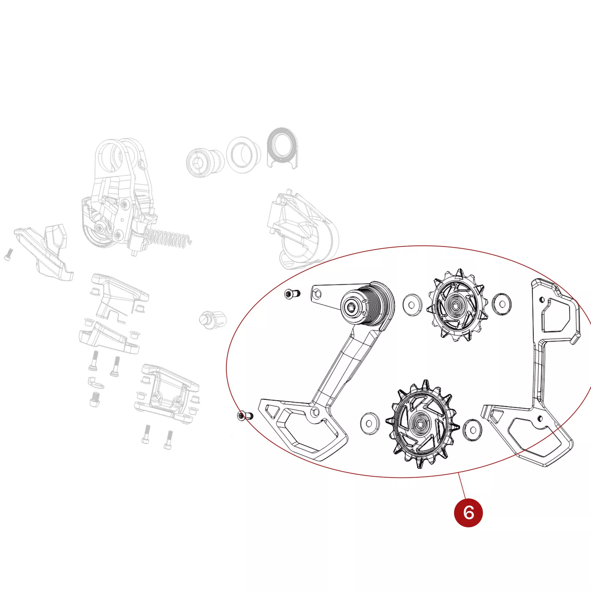 Eagle 90 Rear Derailleur Cage Assembly Kit