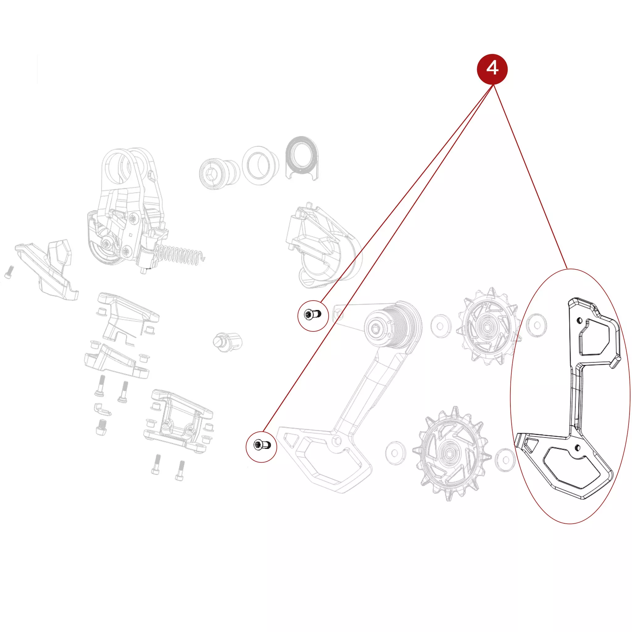 Eagle 90 Rear Derailleur Inner Cage