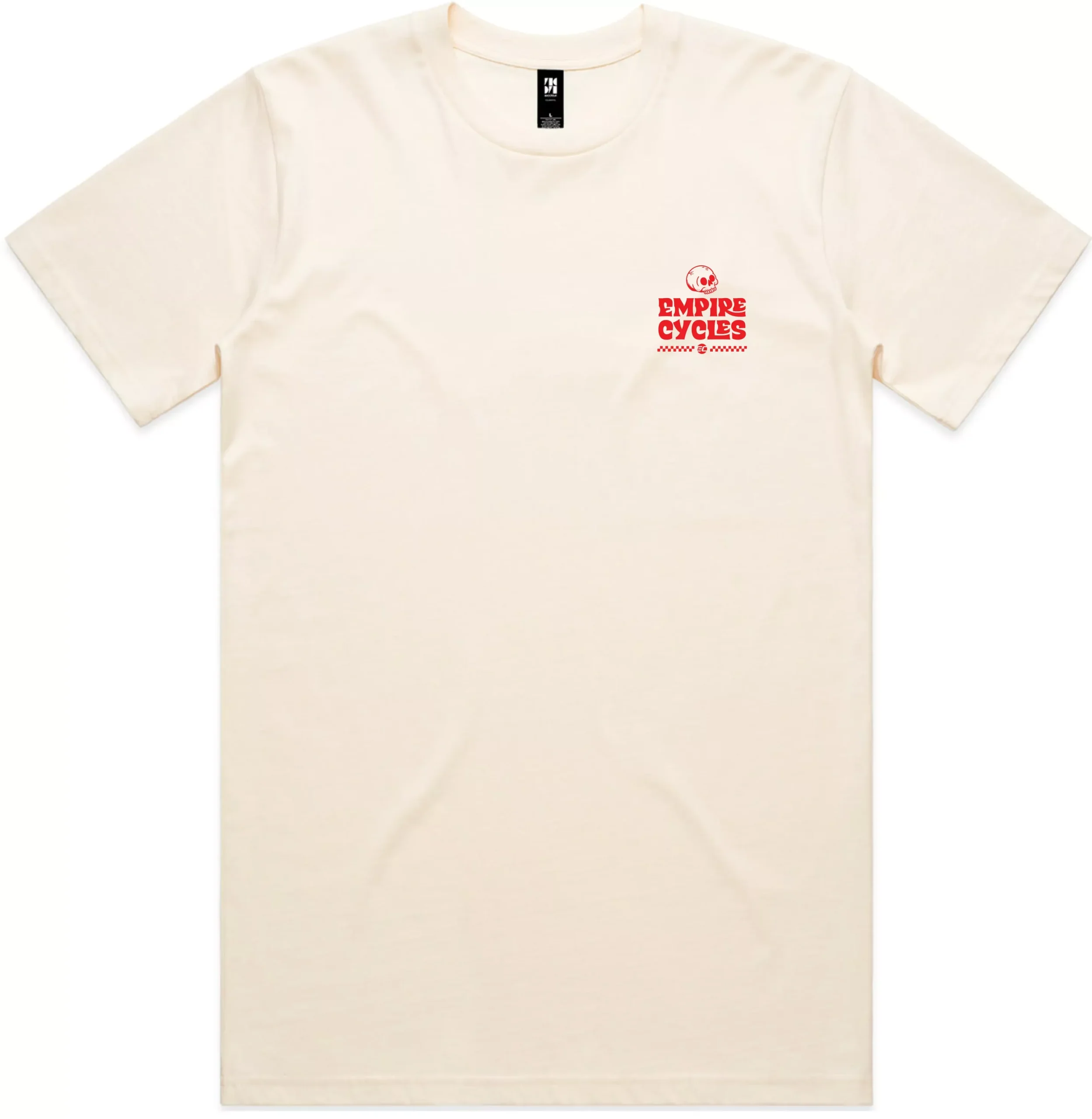Empire Cycles Live Fast T Shirt Ecru