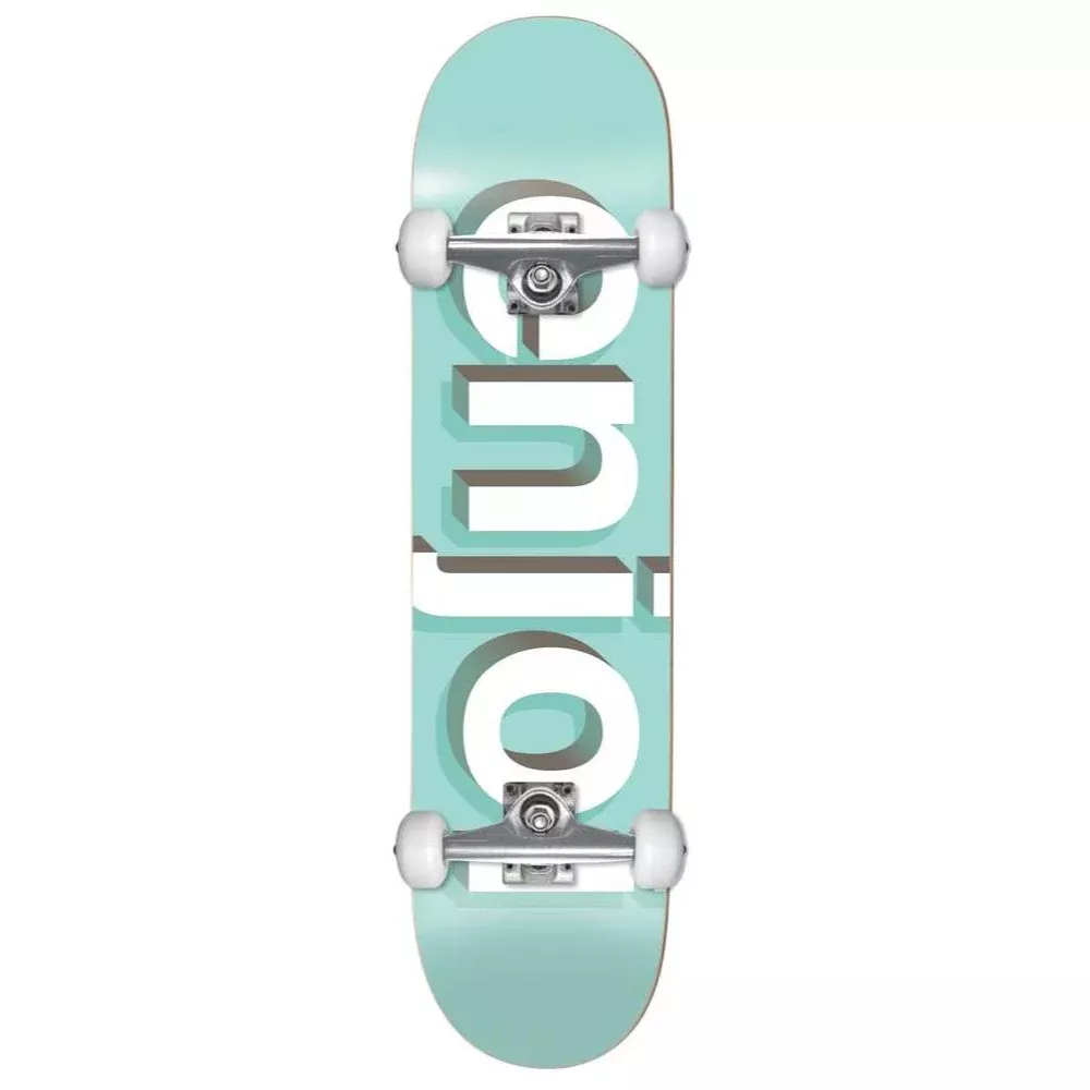 Enjoi Helvetica Neue FP Aqua 8.0 - Skateboard Complete